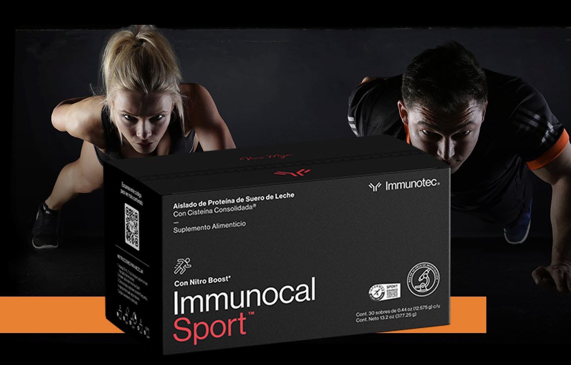 <b>Immunocal Sport</b><br>Aumenta tu rendimiento, fuerza y recuperación