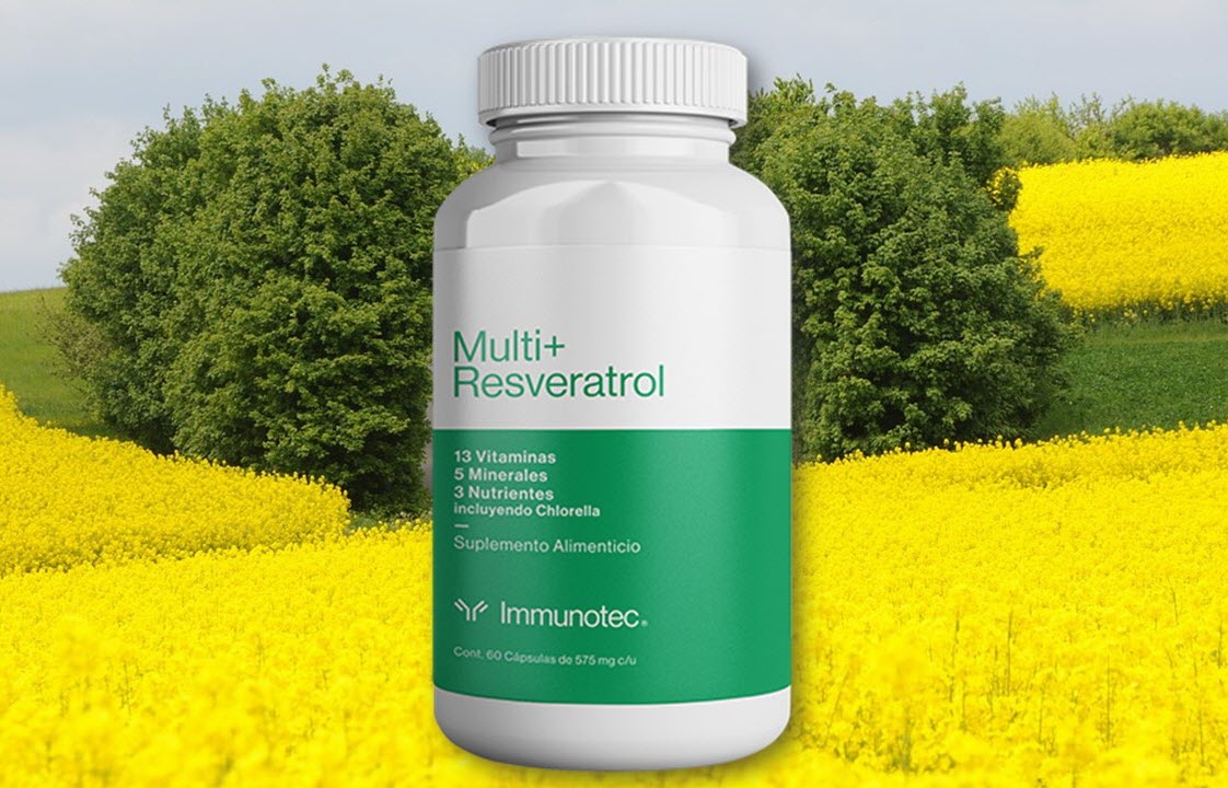 <b>Multi + Resveratrol</b><br>Un shot de antioxidantes, minerales y nutrición